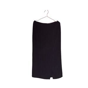 Alia black Midi Skirt with side slit size 10